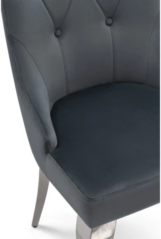 Стул Woodville на металлокаркасе Viki dark grey / steel 15386