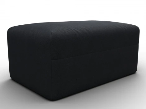 Модуль пуф Лига-060 НПБ (ЛДСП,Брус,Фанера,Замша/Темно-серый) Лига Диванов 129578