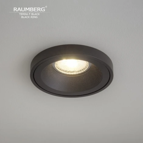 Встраиваемый светильник Raumberg Terra F TerraFBk\Bk Black\Black