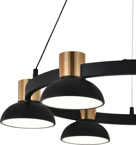 Подвесной светильник (11059/6P Black) Indigo Traforo V000182L (регулировка яркости, LED, 220V, пульт управления, на тросе)