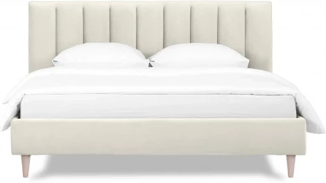 Кровать Queen II Sofia L 1600 ОГОГО (арт.577477), (Ткань/Белый)