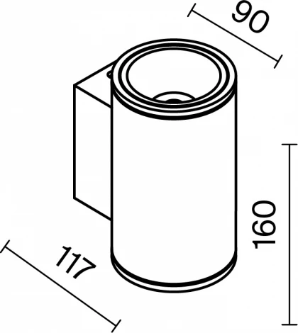 Архитектурная подсветка Maytoni Shim O303WL-L10GF3K (LED, 220V, круглые, IP65)