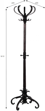 Вешалка напольная В 2Н венге от фабрики Mebelik