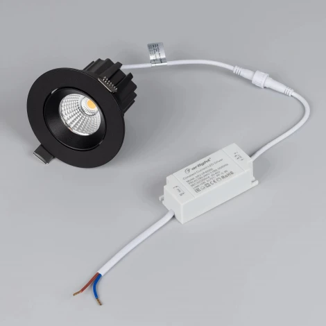 Встраиваемый точечный светильник MS-ATOLL-BUILT-TURN-R94-10W Day4000 (BK, 60 deg, 230V) (Arlight, IP54 Металл) 044620 (LED)