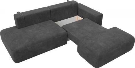 Диван угловой Лига-036 НПБ Модерн правый угол Лига Диванов (Велюр) арт.127765