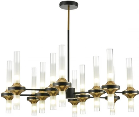 Потолочная люстра на штанге Lumion Tamaresa 8112/24 черный/бронза/прозрачный, металл/стекло G9 24*30W 220V