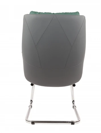 Офисное кресло Chairman 524 Россия экокожа зеленый/серый 7216686