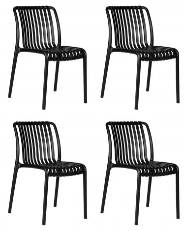 Набор 4 шт стул обеденный DOBRIN WALTER (черный)