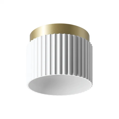 Точечный светильник накладной Wolta WSL-GX53/19WG под лампу GX53 Белый / Золотой MUSE