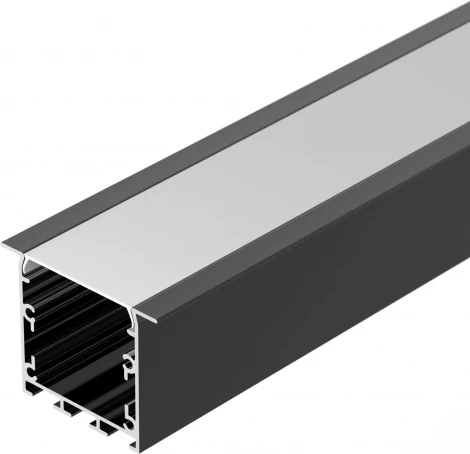 Профиль LINIA49-F-S-2000 BLACK (Arlight, Алюминий) 041873