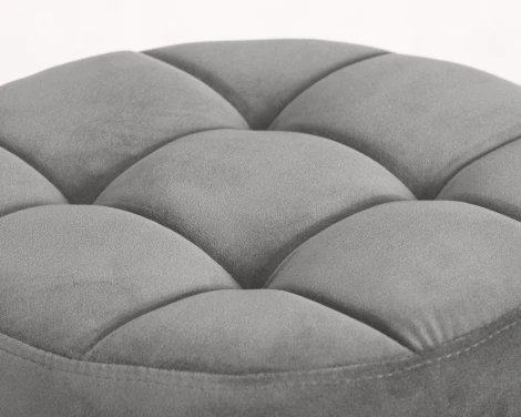 Набор 2 шт табурет барный DOBRIN BRUNO BLACK (серый велюр (MJ9-75))