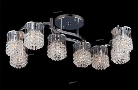 Потолочная люстра Eurosvet 3222 3222/8 хром Strotskis