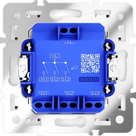 Выключатель трехклавишный (кашемир) Voltum S70 VLS030103