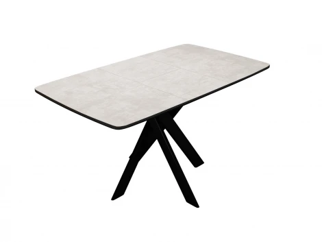 Стол DikLine DB110 Хромикс белый/опоры черные арт.00-00079992