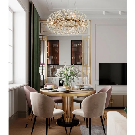 Подвесной светильник хрустальный Modelux MODESTYLE MS.9029.12 GD