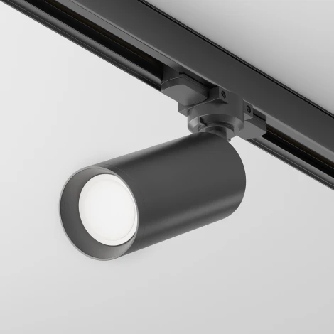 Трековый светильник Focus Trinity GU10 50Вт (трехфазный) Maytoni Technical TR028-3-GU10-B (220V, круглые)