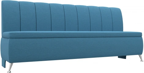 Диван кухонный прямой Кантри (Голубой/Рогожка) Лига Диванов арт.123829