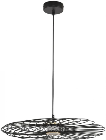 Подвесной светильник Lumion Camomile 8379/10L черный, металл/акрил LED 10W 3000K 220V (на проводе)