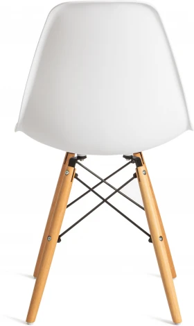 Стул CINDY (EAMES) (mod. 1801) / 1 шт. в упаковке (Дерево бук,Металл,Пластик /Белый)