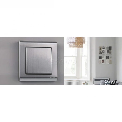 Рамка на 1 пост Metallic (глянцевый никель) Werkel W0011602 (a051000)