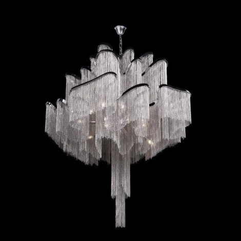 Подвесная люстра каскадная большая Loft It Stream 10208/800 Smoke (220V, на цепи)