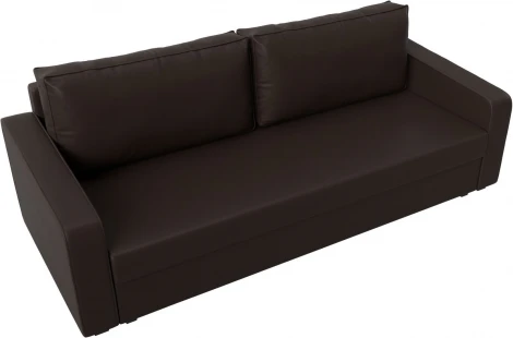 Диван прямой Лига-009 (Коричневый/Экокожа) Лига Диванов арт.118064