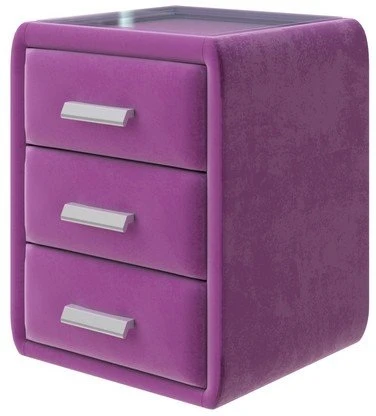 PROxSON Тумба Soft Mebel (Ткань: Велюр Shaggy Wine) 51x48