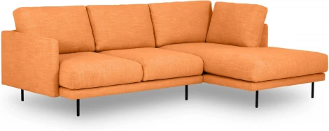 Диван Ricadi угловой ОГОГО (арт.727515), (Ткань,Рогожка/Оранжевый)
