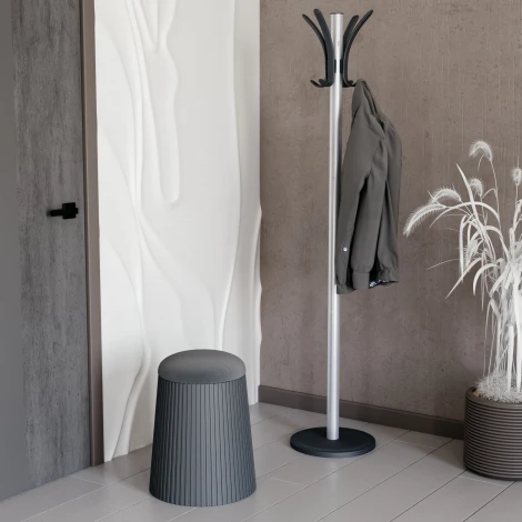 Пуф Sheffilton SHT-B23 Темно серый/угольно серый 4776853401