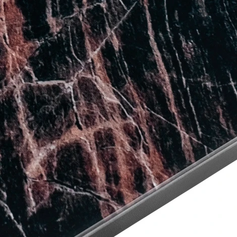 Стол Areal раскладной 140-180х80х75 чёрный мрамор с чёрными ножками Bradex Home RF 0414