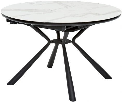 Стол VOLAND BIANCO TL-45 испанская керамика/ BLACK белый мрамор" М-City"