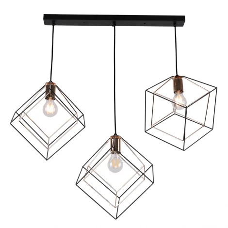 Подвесной светильник Imex MD.0830-3-P BK+FGD