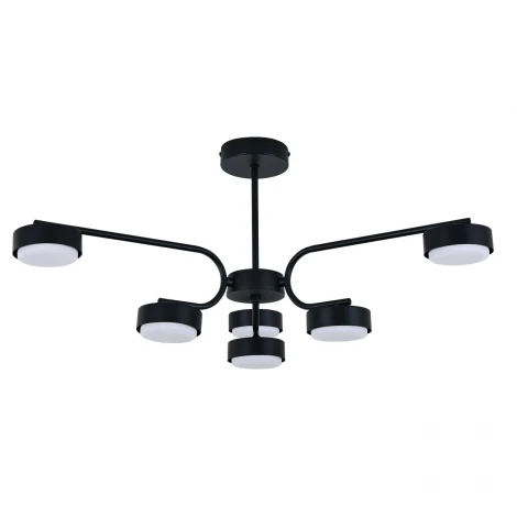 Потолочная люстра на штанге 100007/6R GX53*15W Black Escada Spark ES0000019L