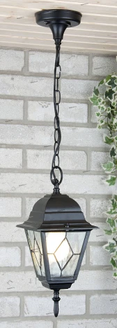 Уличный светильник подвесной Elektrostandard Vega черный H