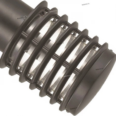 Светильник настенный уличный Horoz Palmiye, 1 плафон, черный с прозрачным