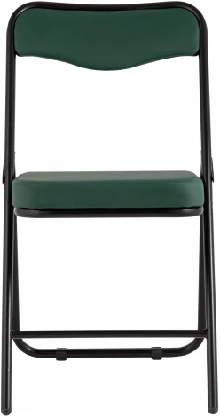 Складной стул Stool Group Джонни экокожа зелёный каркас черный матовый УТ000035364