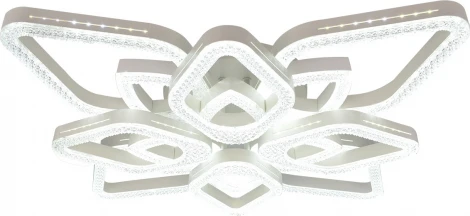 Потолочная люстра светодиодная с таймером Escada Sedna 10280/8LED 150Вт, с ПДУ, металл/акрил, белый (220V)