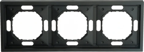 Рамка на 3 поста (черный) Stekker Эмили 49860