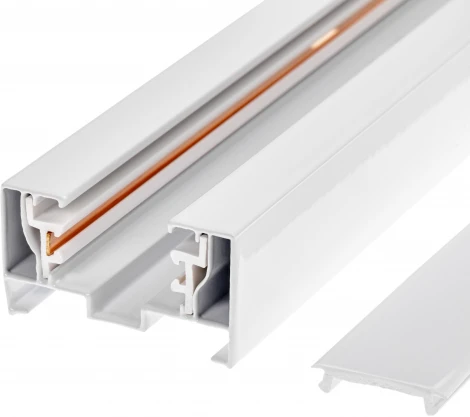 Шинопровод однофазный накладной 1 м алюм/медь с держат пластиков планкой белый Ritter Artline 59783 8