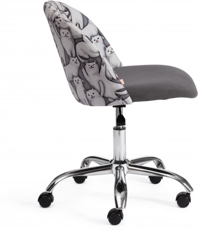 Кресло MELODY ткань/флок, серый, Cats/29 Tetchair 19026