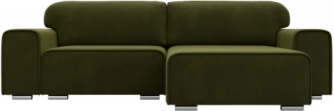 Диван угловой Лига-029 правый угол (Зеленый/Микровельвет) Лига Диванов арт.121920