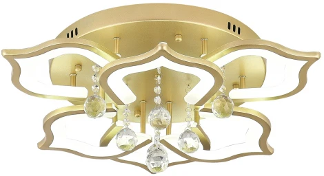 Потолочная люстра Natali Kovaltseva Florel INNOVATION STYLE 83052 (регулировка яркости, LED, 220V, пульт управления, цветы)