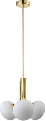 Потолочная люстра на штанге Crystal Lux Alicia SP3 GOLD/WHITE