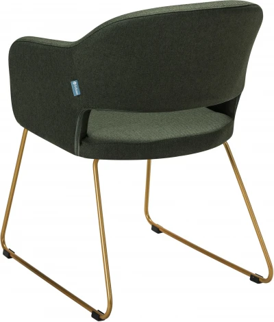 Кресло Oscar темно-зеленый/Линк золото R-Home арт.410118124h_Dark_Green