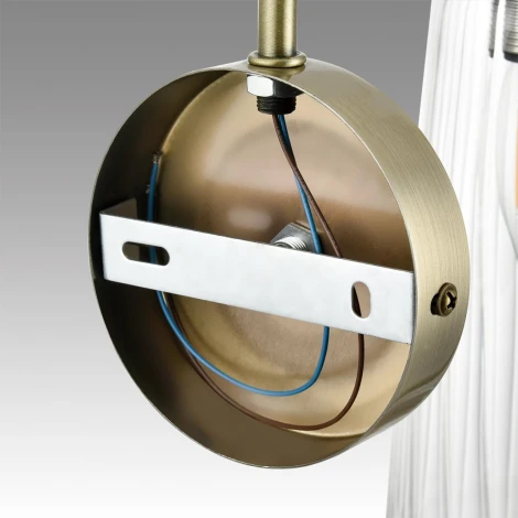 Бра Lumion Doliana 6584/1W бронза/прозрачный, металл/стекло E14 1*40W 220V