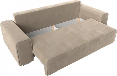 Диван прямой Лига-029 (Бежевый/Велюр) Лига Диванов арт.121009