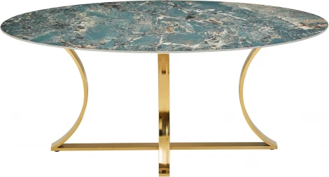 Стол обеденный IST-CASA Тренди DT-2889A.2, 180х90х75 см, малахитовый мрамор