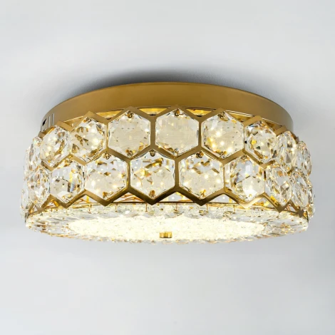 Потолочный светильник светодиодный хрустальный с регулировкой цветовой температуры LED4U L1181-400 BS