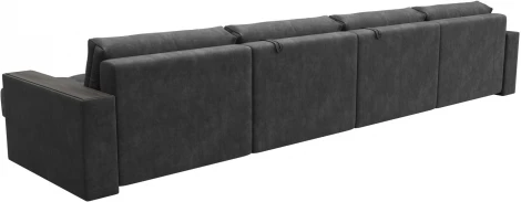 Диван П-образный с декором Лига-049 НПБ Лонг Лига Диванов (Велюр) арт.128564