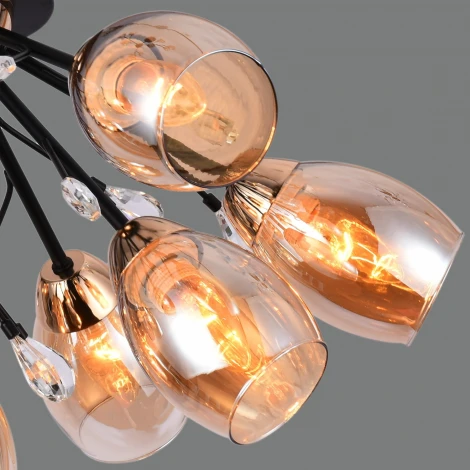 Потолочная люстра ILLUMICO IL1284-10CPA-29 BK GD